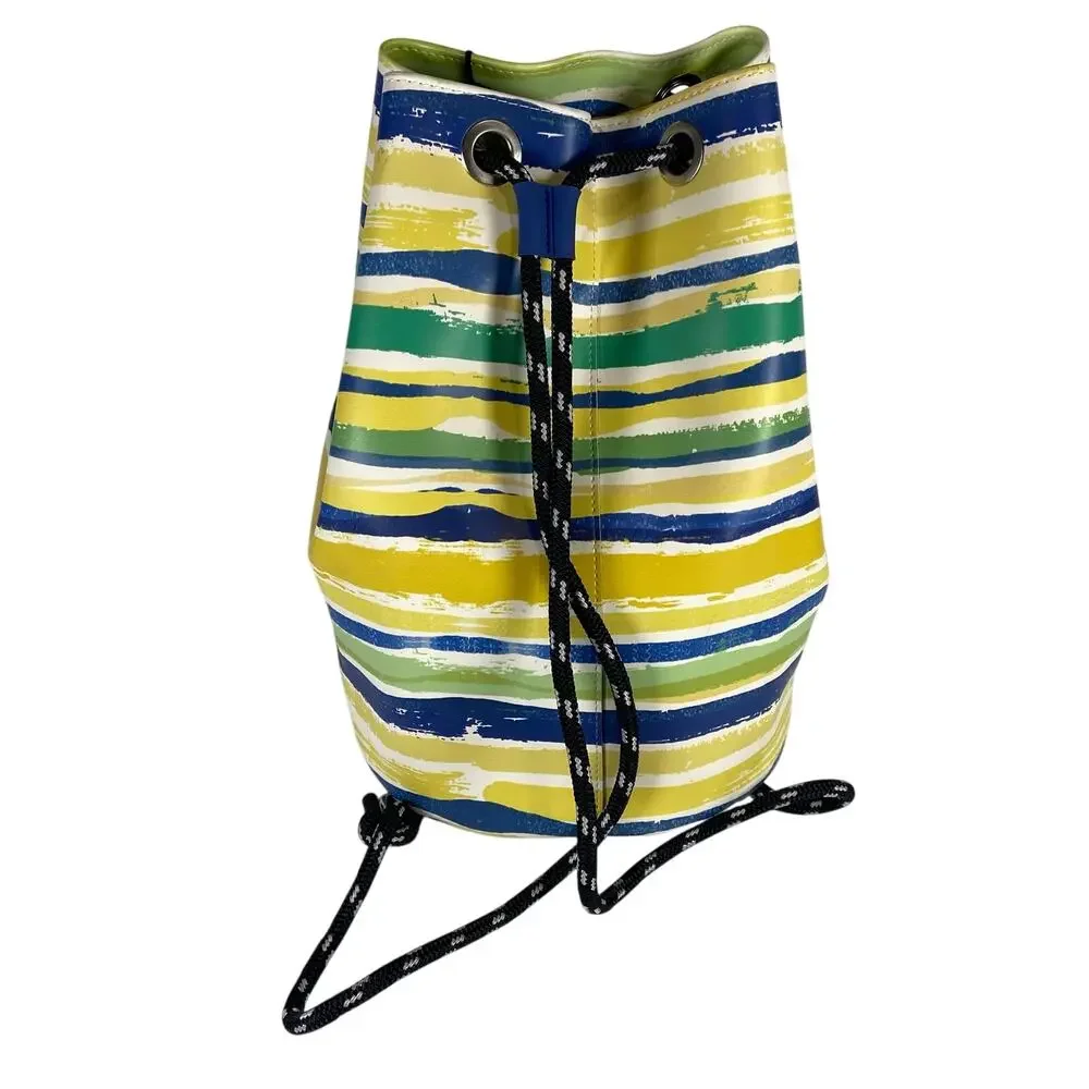O Bag Sailor Water Color Cobalto Backpack Bucket Stripe Multicolor